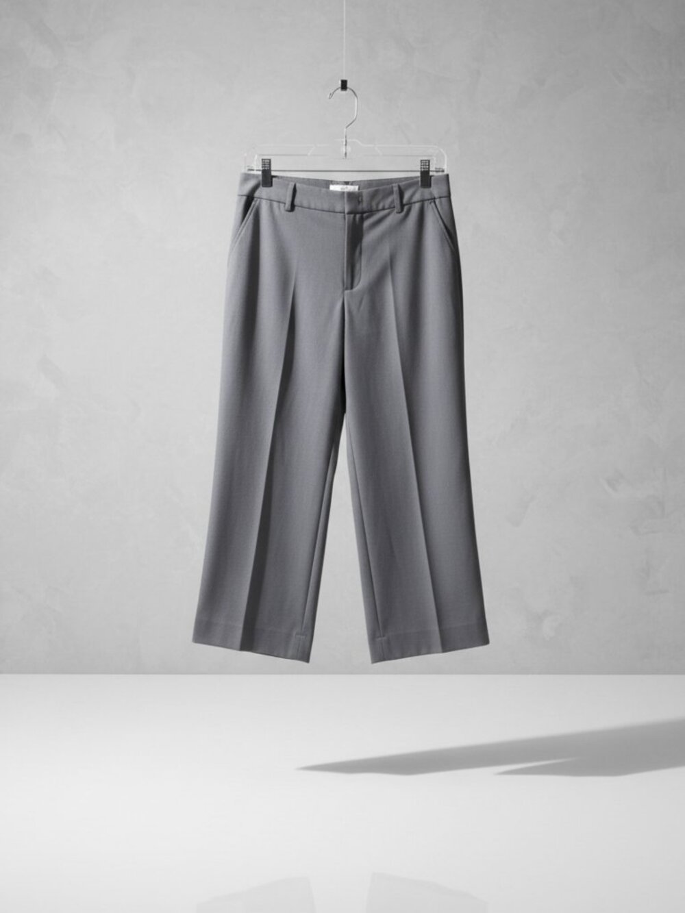 HALARA Flex High Waisted Pocket Straight Leg Work Pants - Grey - Petite X-Small
